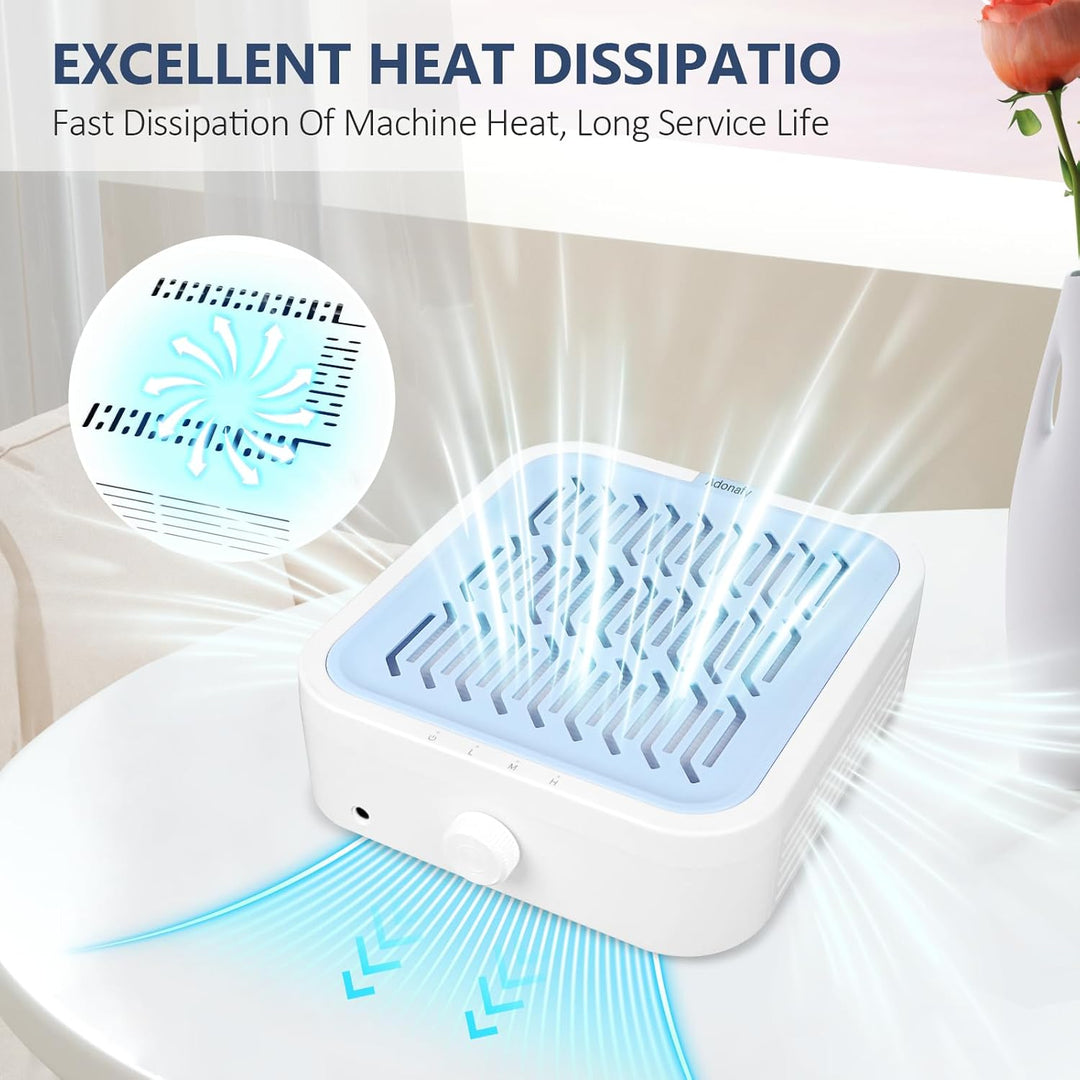 Nail Dust Collector mit Filter - Professionelle Staubabsaugung für Nägel Nagelstudio - Einstellbare