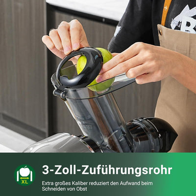 【Neues】Entsafter AOBOSI-Slow juicer mit 2 Geschwindigkeitsstufen-Entsafter gemüse und obst mit 8 stu