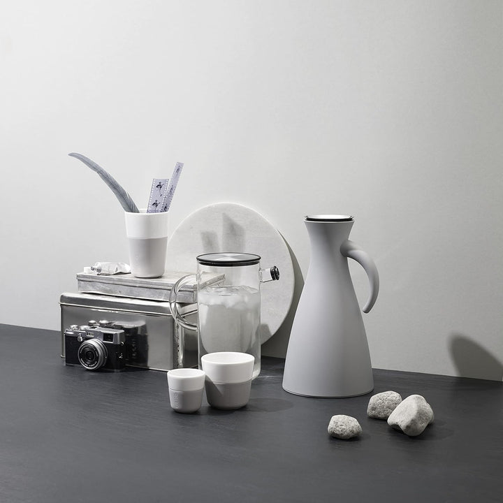 EVA SOLO | Isolierkanne 1,0l Marble grey | 100% tropffreie | Marble Grau Mable Grau, Mable Grau