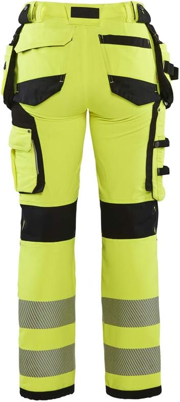 Blaklader 719716423389 Damen 4-Wege Stretch Hi-Vis Hose D19 High Vis Gelb/Schwarz, D19 High Vis Gelb