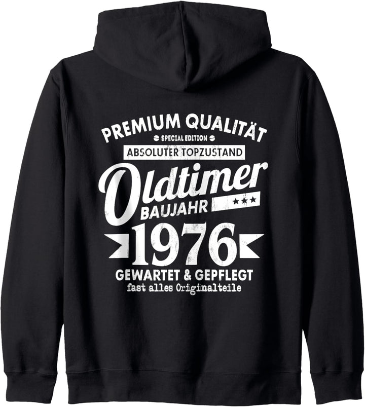 Vintage Oldtimer Baujahr 1976 Gewartet Gepflegt Geburtstag Kapuzenjacke