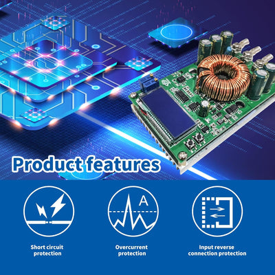 300W 20A DC DC Wandler Regelbar Step Down Converter, 7-50V to 0-36V Buck Converter Stromversorgungs