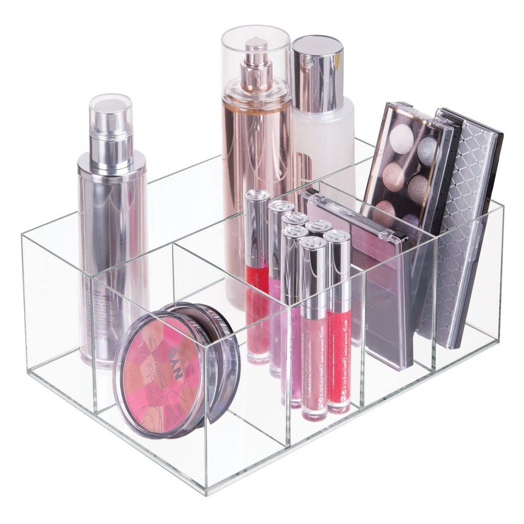 mDesign Kosmetik Organizer – Aufbewahrungsbox mit fünf Fächern für Make-up, Nagellack und Beautyprod