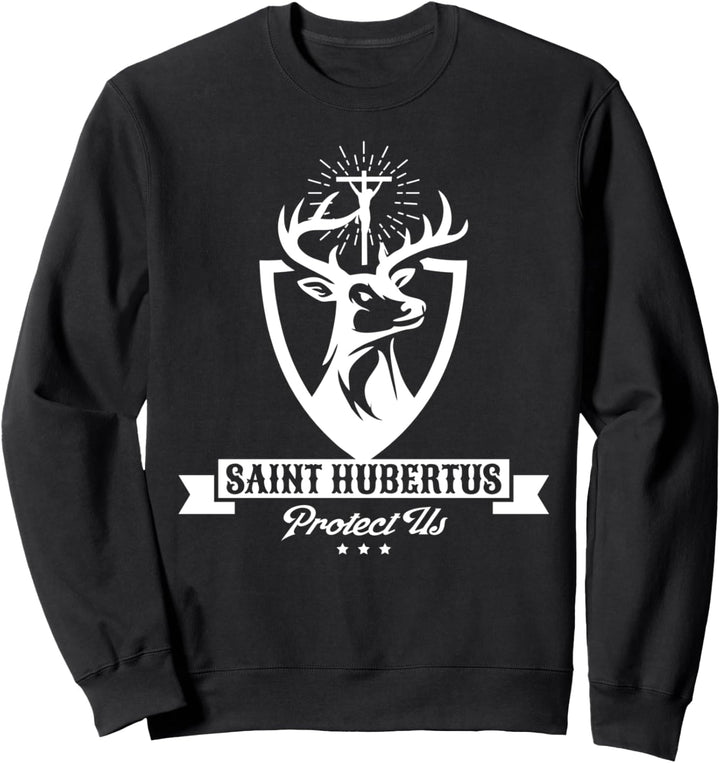 Hubertus Hubert Schutzpatron der Jäger Hirsch katholisch Männer Sweatshirt