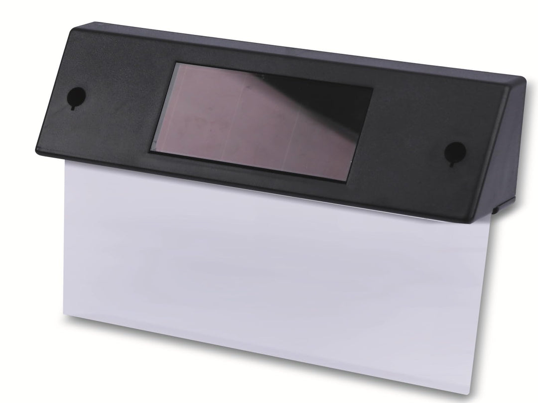 Grundig Hausnummernschild mit LED Beleuchtung - Solarbetrieben - Wandmontage - Inkl. Schrauben - Sch