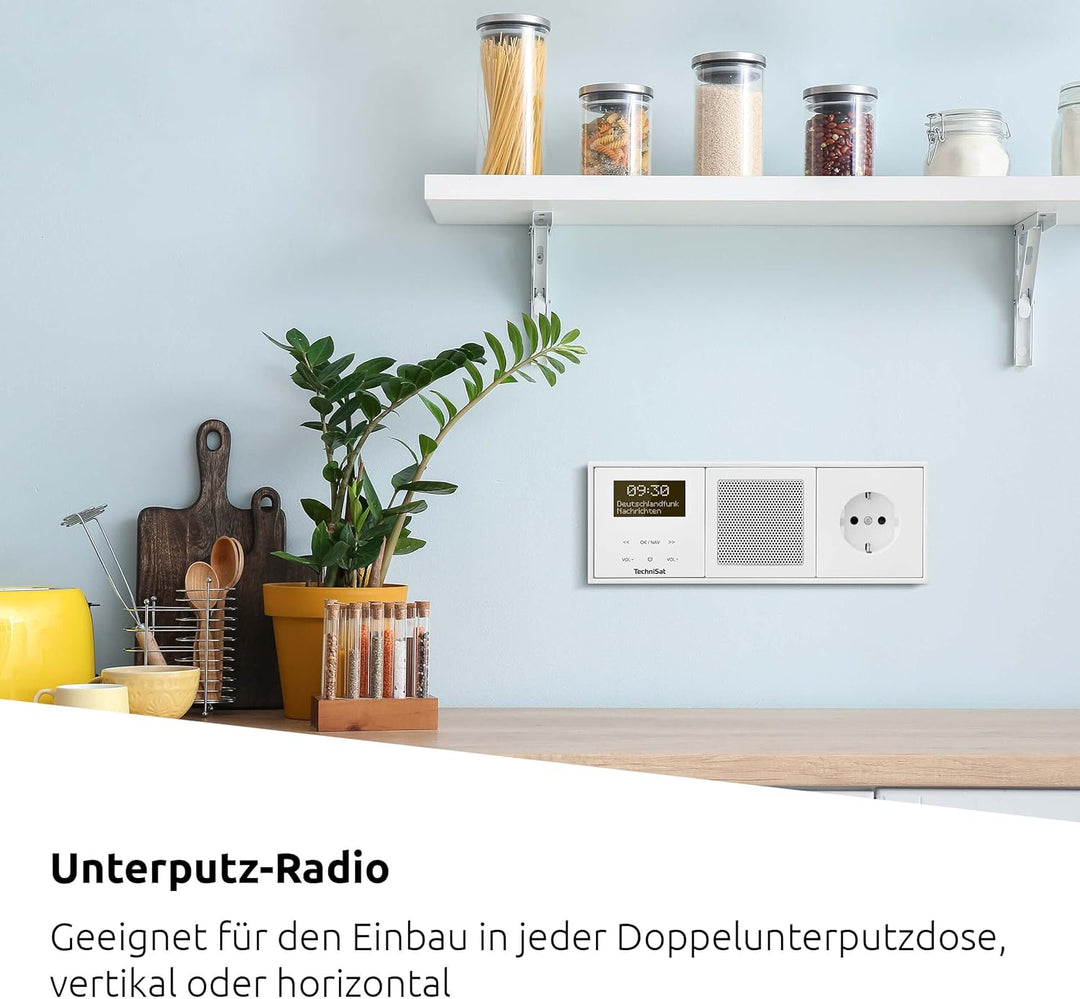TechniSat DIGITRADIO UP 55 - DAB+ Unterputzradio für die flexible Montage (DAB, UKW, Bluetooth-Empfa