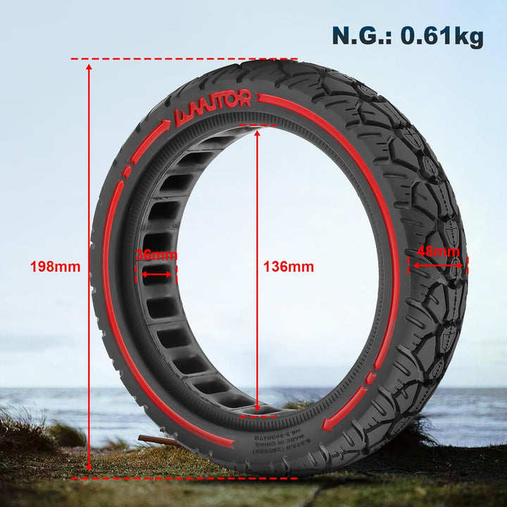 8,5×2,0(230×50) Vollgummireifen 8 2/1x2,0 Ersatzreifen 50/75-6,1 Reifen E Scooter Solide Reifen für