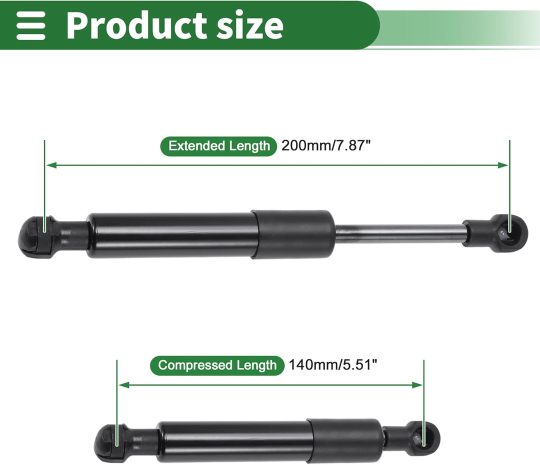 Motoforti Universal Gasdruckfeder 250N 200MM Hydraulischer Dämpfer 25kg Gasdruckdämpfer für Möbel, T