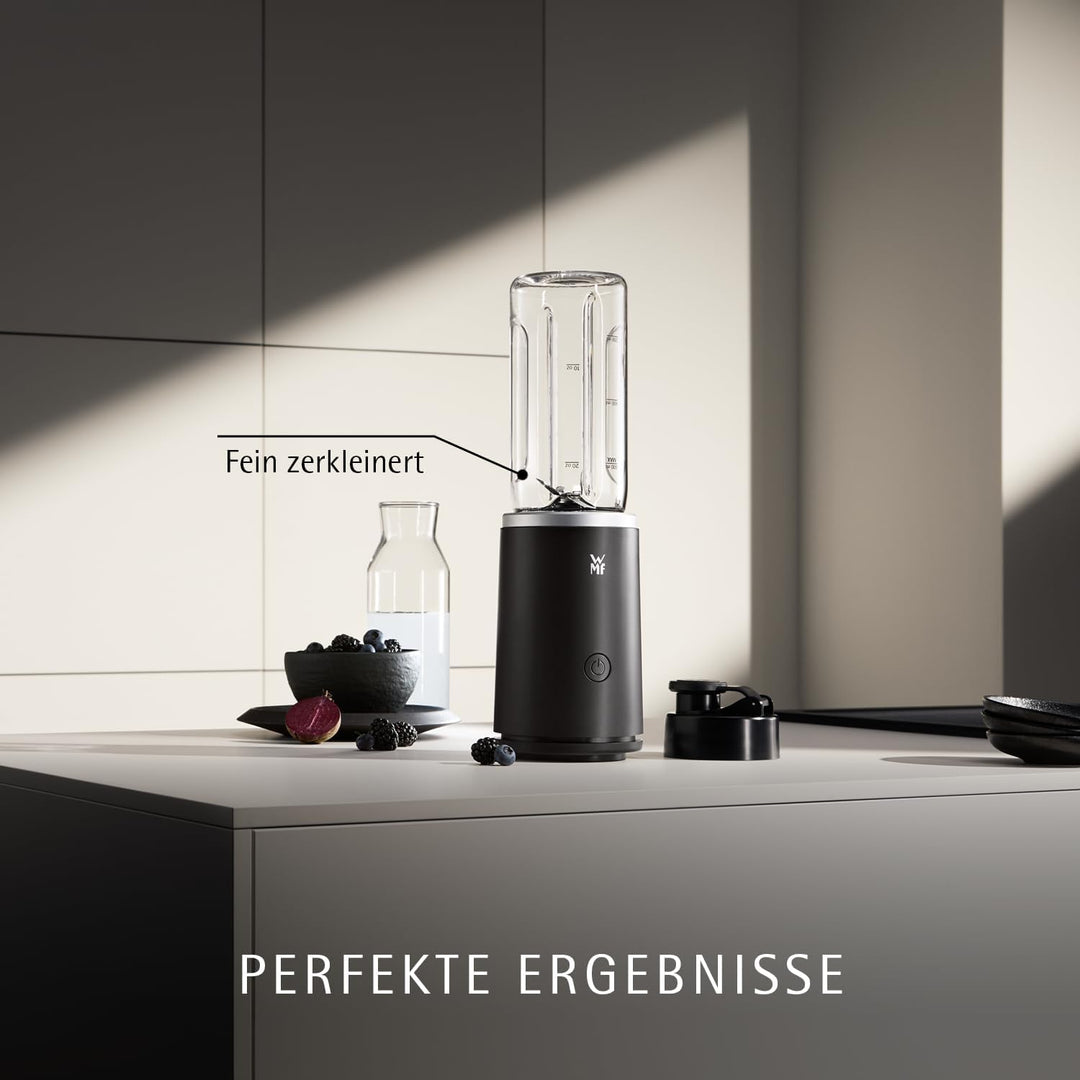 WMF Mix & Go Touch Smoothie Maker to go, tragbarer Mixer & kompakter Standmixer, 500 W Hochleistungs