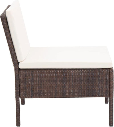 Festnight 6 Teilig Rattan Gartenmöbel Set Lounge Set balkonmobel klein Balkon balkonmobel Set Balkon