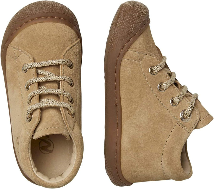 Naturino Lauflernschuhe aus Veloursleder 19 EU Beige Platin, 19 EU Beige Platin