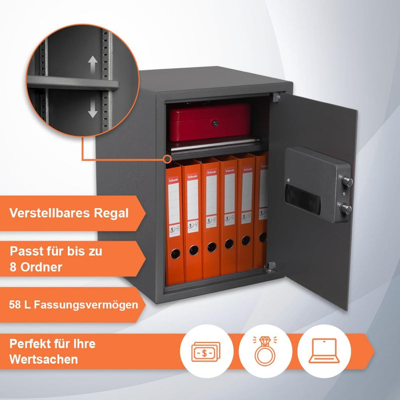 brihard Safe mit elektronischem Zahlenschloss Business XL (50x35x36cm), Business XL (50x35x36cm)