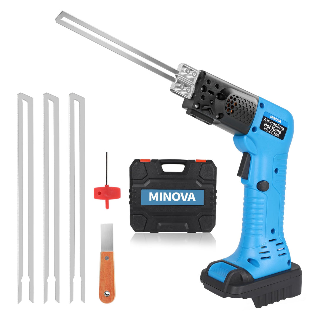 MINOVA Styroporschneider Styrocutter Pro Elektrischer Heissschneider für Stoffe und Seile inklusive