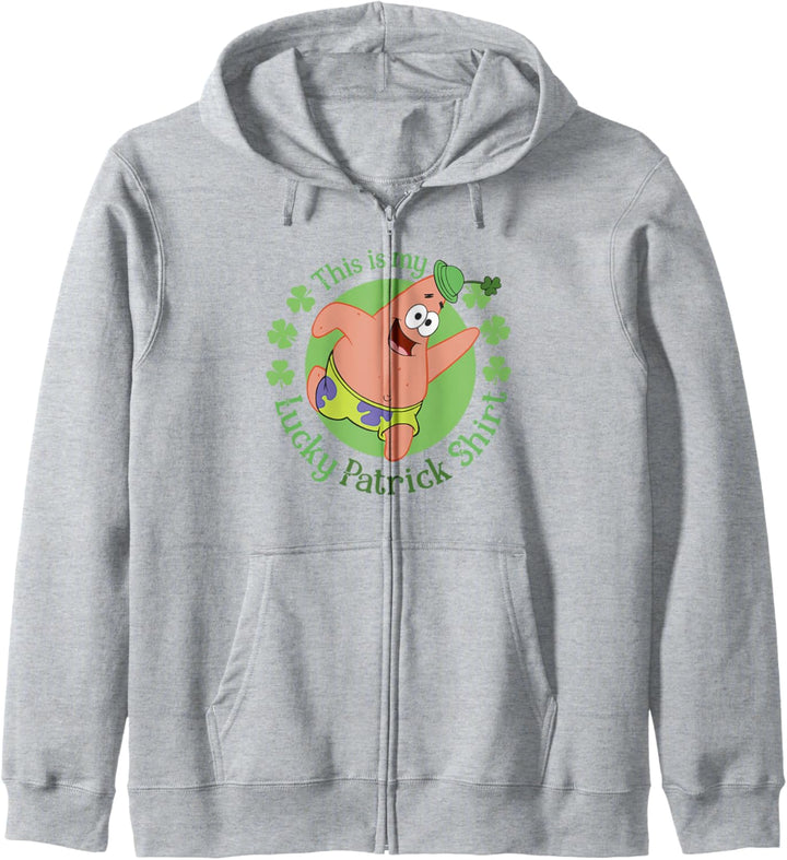 SpongeBob SquarePants St. Patrick's Day Lucky Patrick Shirt Kapuzenjacke