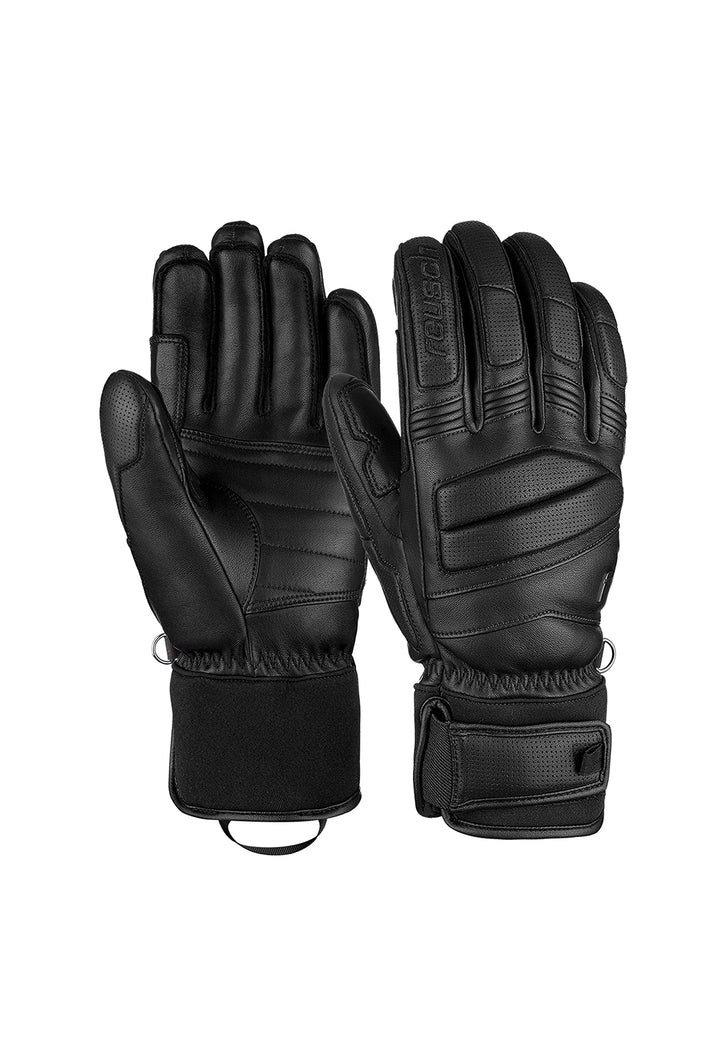 Reusch Herren Master Pro extra Warmer, winddichter und atmungsaktiver Skihandschuh, 7 Schwarz