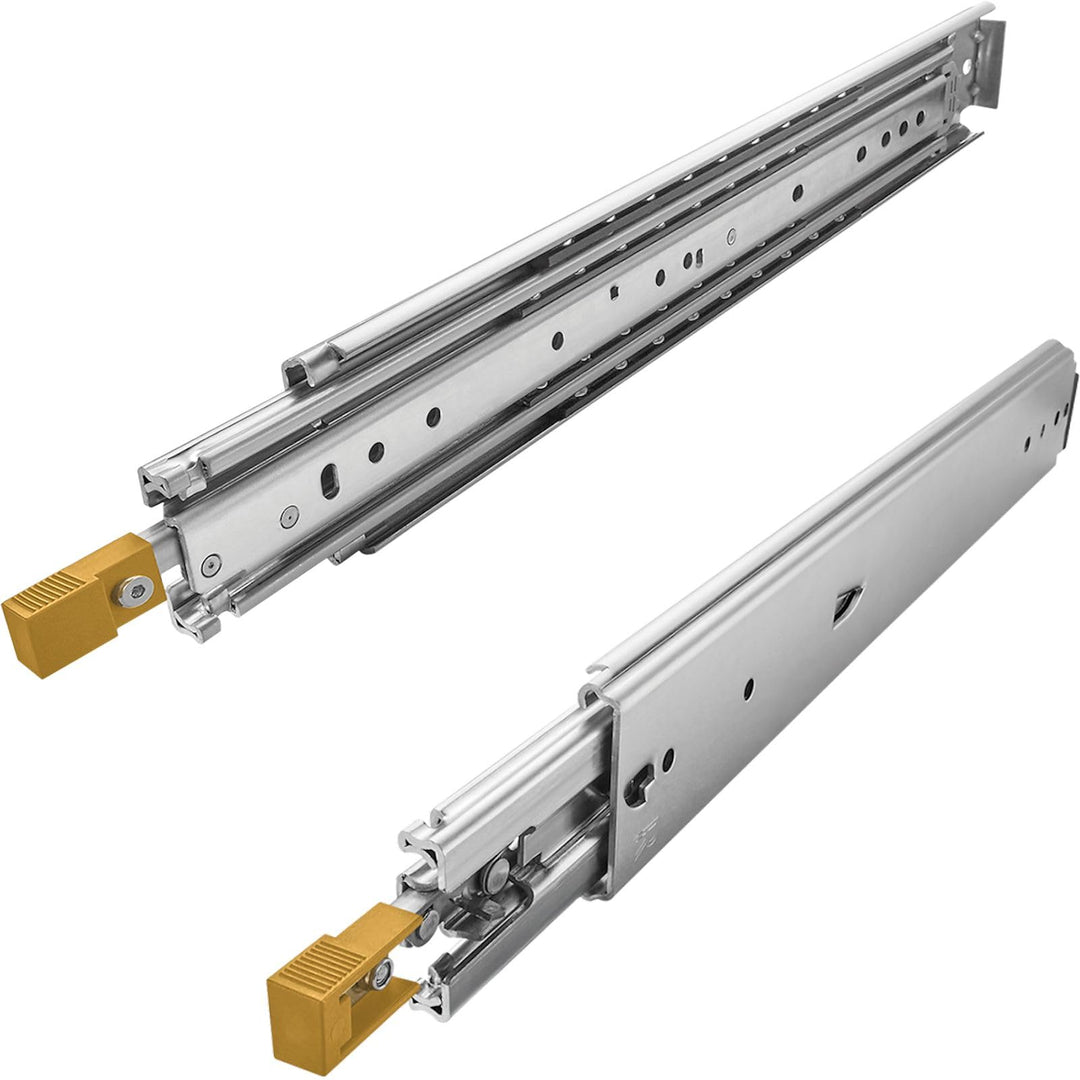 1 Paar Vadania Schwerlastauszüge 650 mm Kugelauszug mit einer Belastbarkeit von 200 kg und Feststell