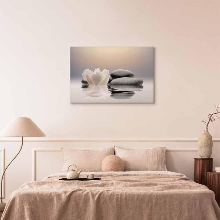 murando Akustikbild Zen Bilder Akustikschaum Hochleistungsschallabsorber Schallschutz Leinwand 1 tlg