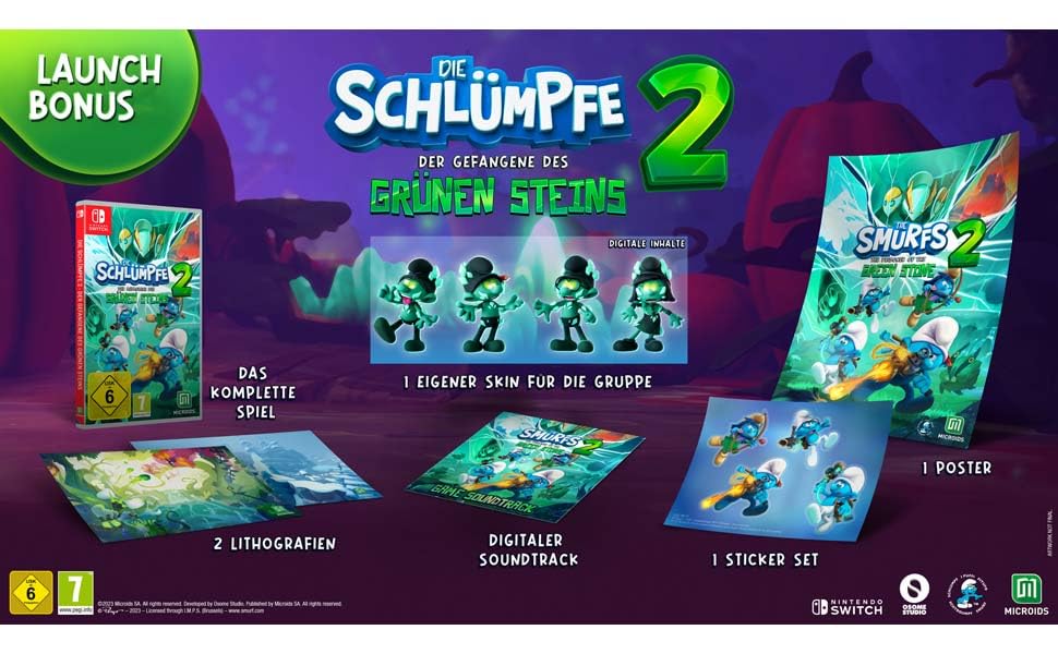 Die Schlümpfe 2 – Der Gefangene des grünen Steins D1-Edition [Switch] Nintendo Switch, Nintendo Swit