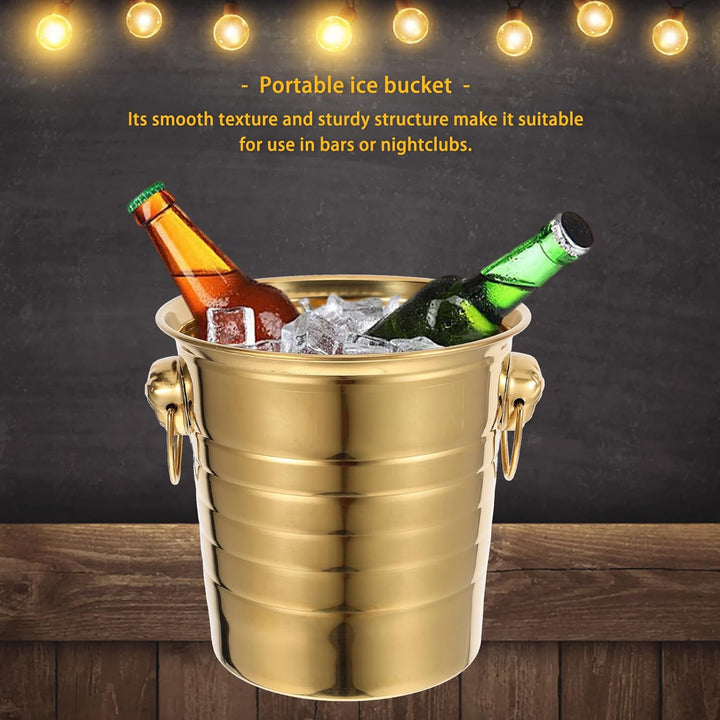 SOIMISS Bar Eimer Bier 5L Wein Wanne Goldene Wein Flasche Kühlung Chiller Badewanne Eimer Party Cont