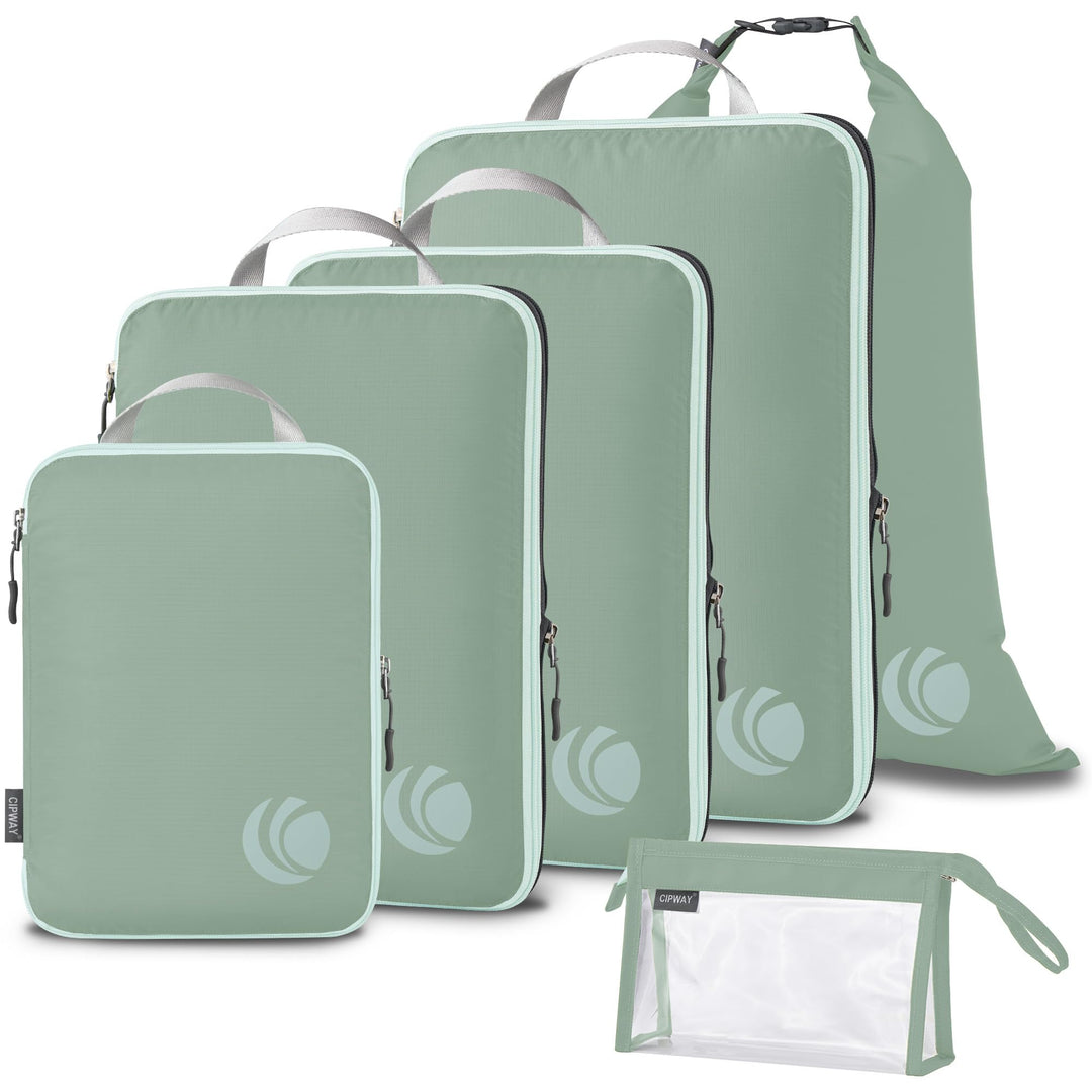 Cipway Kompression Koffer Organizer Set für Rucksack ，Ultraleichte Packtaschen Compression Packing C