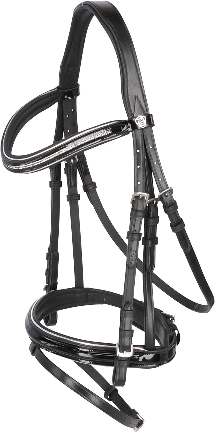 Kerbl Covalliero Trensenzaum Kingston schwarz mit Silber Pony, Pony