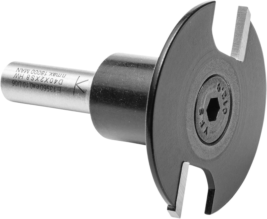 ENT 13960 Scheibennutfräser HW, Schaft (S) 8 mm, Durchmesser (D) 40 mm, NL 2 mm, GL 50 mm, auf Aufna