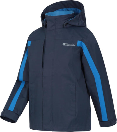 Mountain Warehouse Samson Jacke für Kinder - Regenjacke mit getapten Nähten, verstellbare Bündchen,