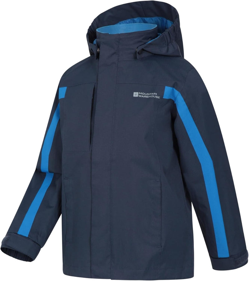 Mountain Warehouse Samson Jacke für Kinder - Regenjacke mit getapten Nähten, verstellbare Bündchen,