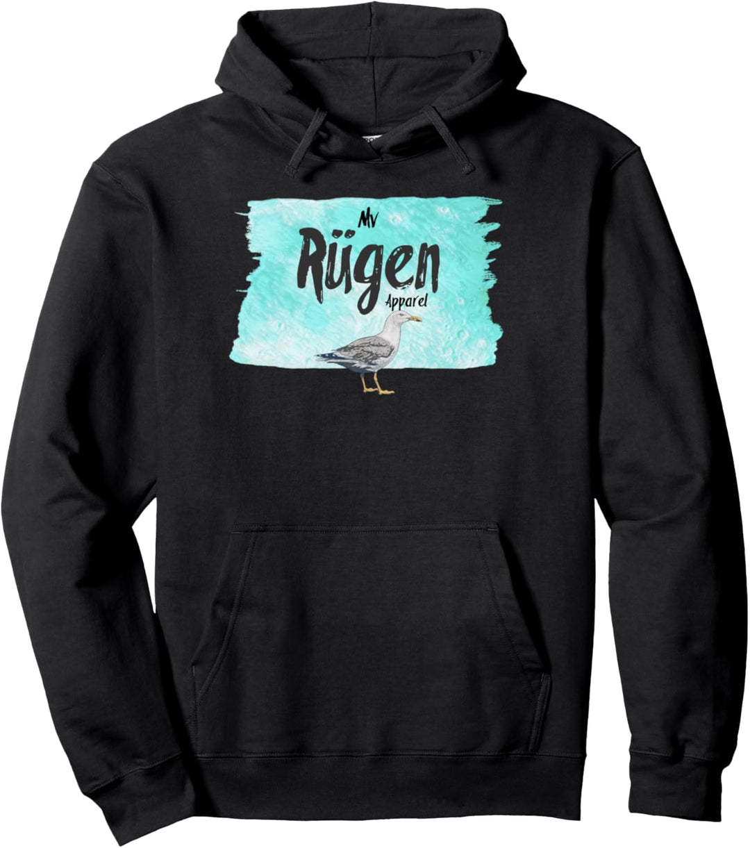 Rügen Geschenk Souvenir Urlaub Heimat Möwe Ostsee Pullover Hoodie