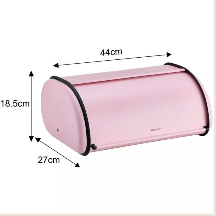 KING HOFF Brotkasten Brotbox Brotbehälter Brotdose (Rose, 44L x 27B x 18,5H cm) Rose 44 cm x 27 cm x