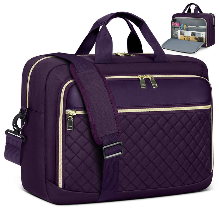 NEWHEY Laptoptasche 17,3 Zoll für Damen Laptop Aktentasche Computertasche Laptop Tasche Business Not