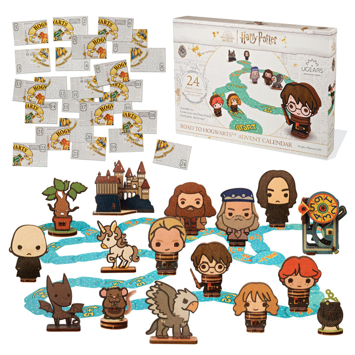UGEARS Harry Potter Adventskalender 2025 – Road to Hogwarts Modellbausatz 3D holzpuzzle für Erwachse