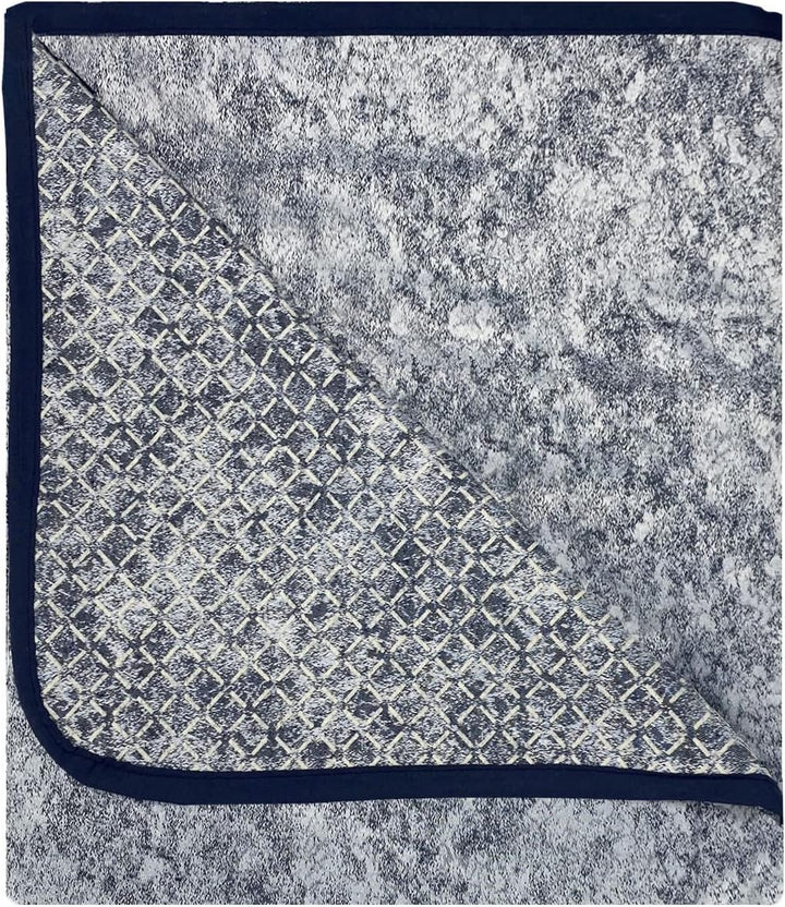 Italian Bed Linen “Glamour” rutschfest Sofa Abdeckung, Dunkel blau, 1 Platz 1 Platz Dunkel Blau, 1 P