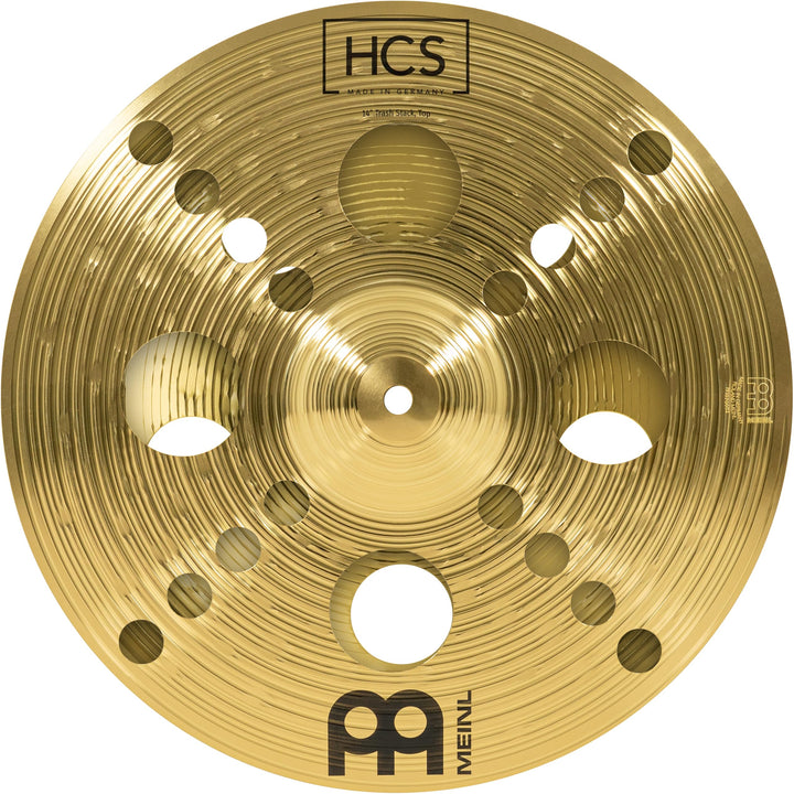Meinl Cymbals HCS Trash Stack 14 Zoll (Video) Schlagzeug Becken (35,56cm) Messing, Traditionelles Fi
