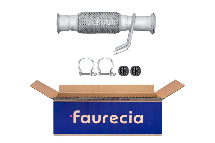HELLA 8LA 366 006-041 Abgasrohr - Easy2Fit® Kit - vorne - einteilig - Set mit Anbauteilen