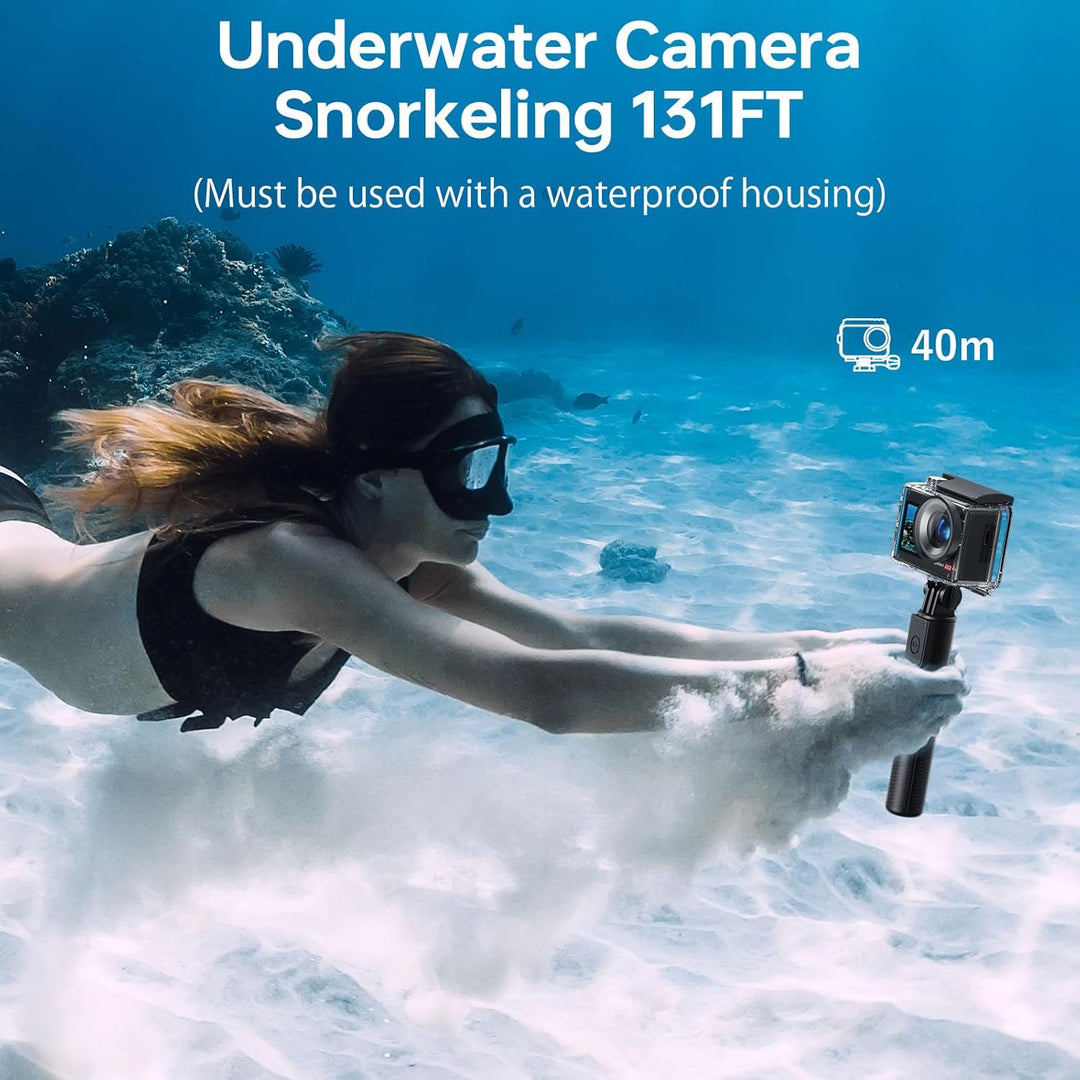 128G Action Cam 4K60FPS 40MP WiFi Unterwasserkamera 40M Wasserdicht Ultra HD Touchscreen Actioncam 1