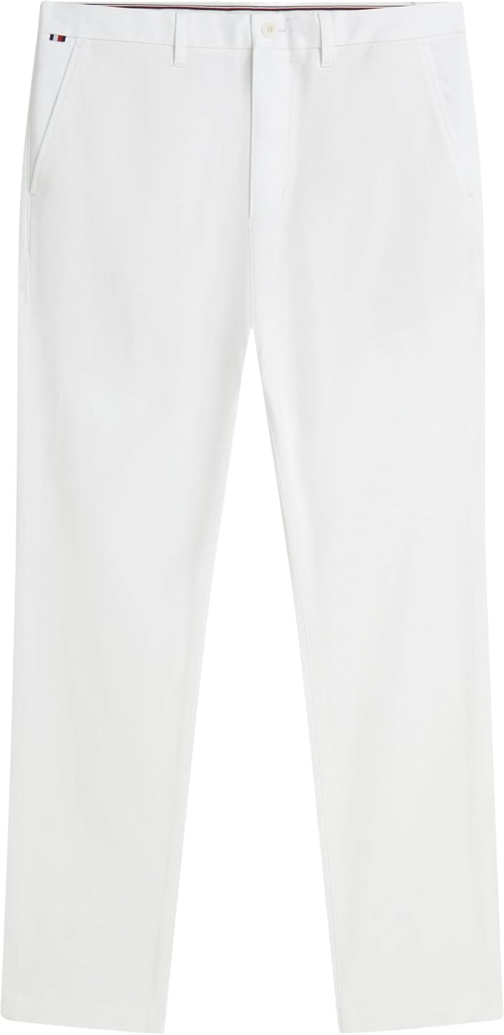 Tommy Hilfiger Herren Hose Bleecker Chino 1985 Pima Cotton Chino 28W / 29L White (Th Optic White), 2