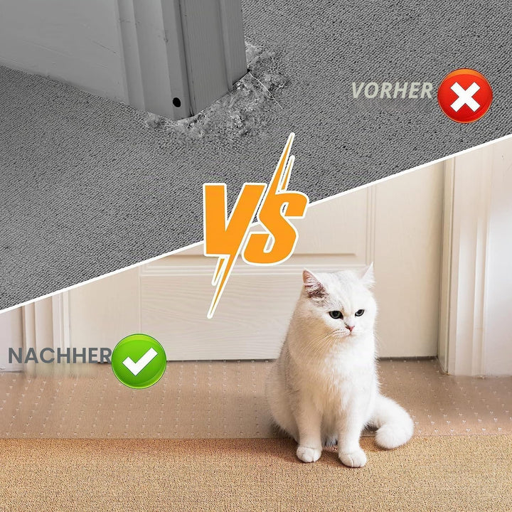 Uross Teppichschutz für Haustiere - Katzenteppichschutz für Türöffnung, Anti-Kratz unter Tür-Katzenk