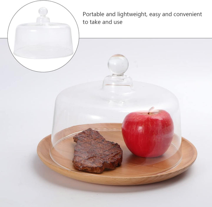 HEMOTON 24X18CM Glashaube Fliegenhaube Abdeckhaube Glasglocke Kuchenglocke Tortenglocke Obsthaube Ku