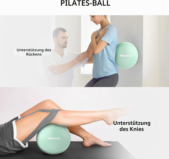 PROIRON Gymnastikball+25cm Klein Pilates Ball Set, Pezziball Sitzball Trainingsball Fitnessball &amp; Ba