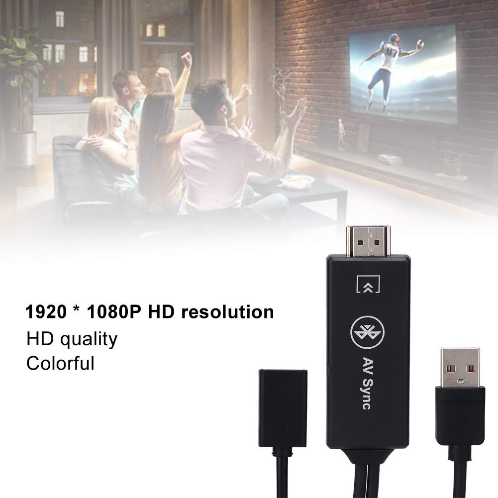 Tonysa Handy-zu-TV-Kabel 1080P USB/Typ-C-zu-HDMI-Adapter Spiegel Handy-Bildschirm zu TV/Projektor/ A
