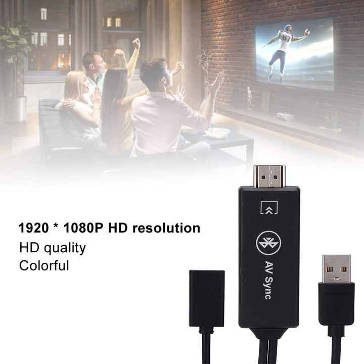 Tonysa Handy-zu-TV-Kabel 1080P USB/Typ-C-zu-HDMI-Adapter Spiegel Handy-Bildschirm zu TV/Projektor/ A