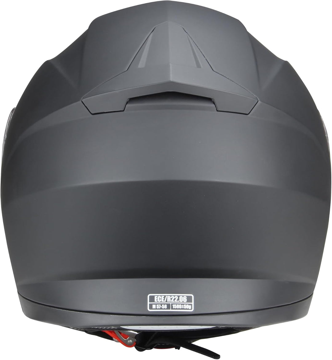 CMX Klapphelm matt schwarz mit getönten Ersatzvisier L