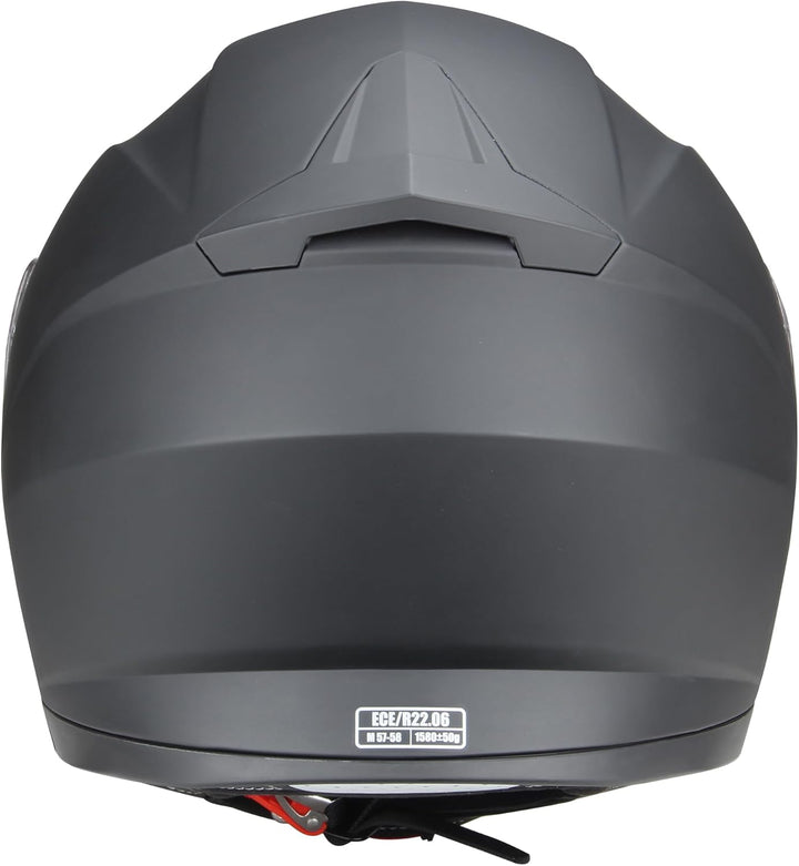 CMX Klapphelm matt schwarz mit getönten Ersatzvisier L