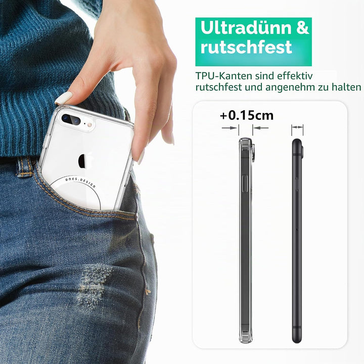 ONES für iPhone 8 Plus / 7 Plus Hülle, Kompatibel mit MagSafe, Militärnorm Schutz Magnetisches Handy