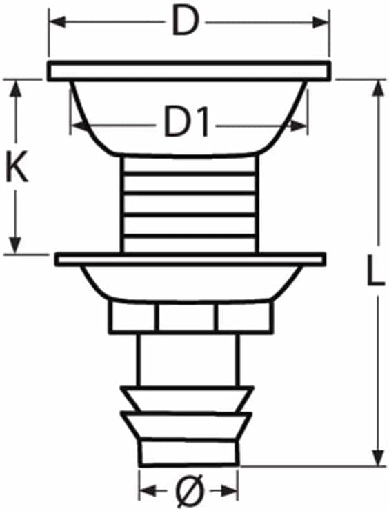 Tankentlüfter Edelstahl, 19mm, 77,5mm, 49mm