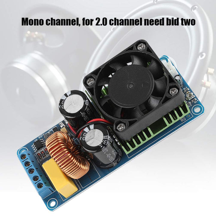 IRS2092S Digitalverstärkerplatine, 500 W Mono-HiFi-Leistungsverstärkermodul Klasse D mit Schaltkreis