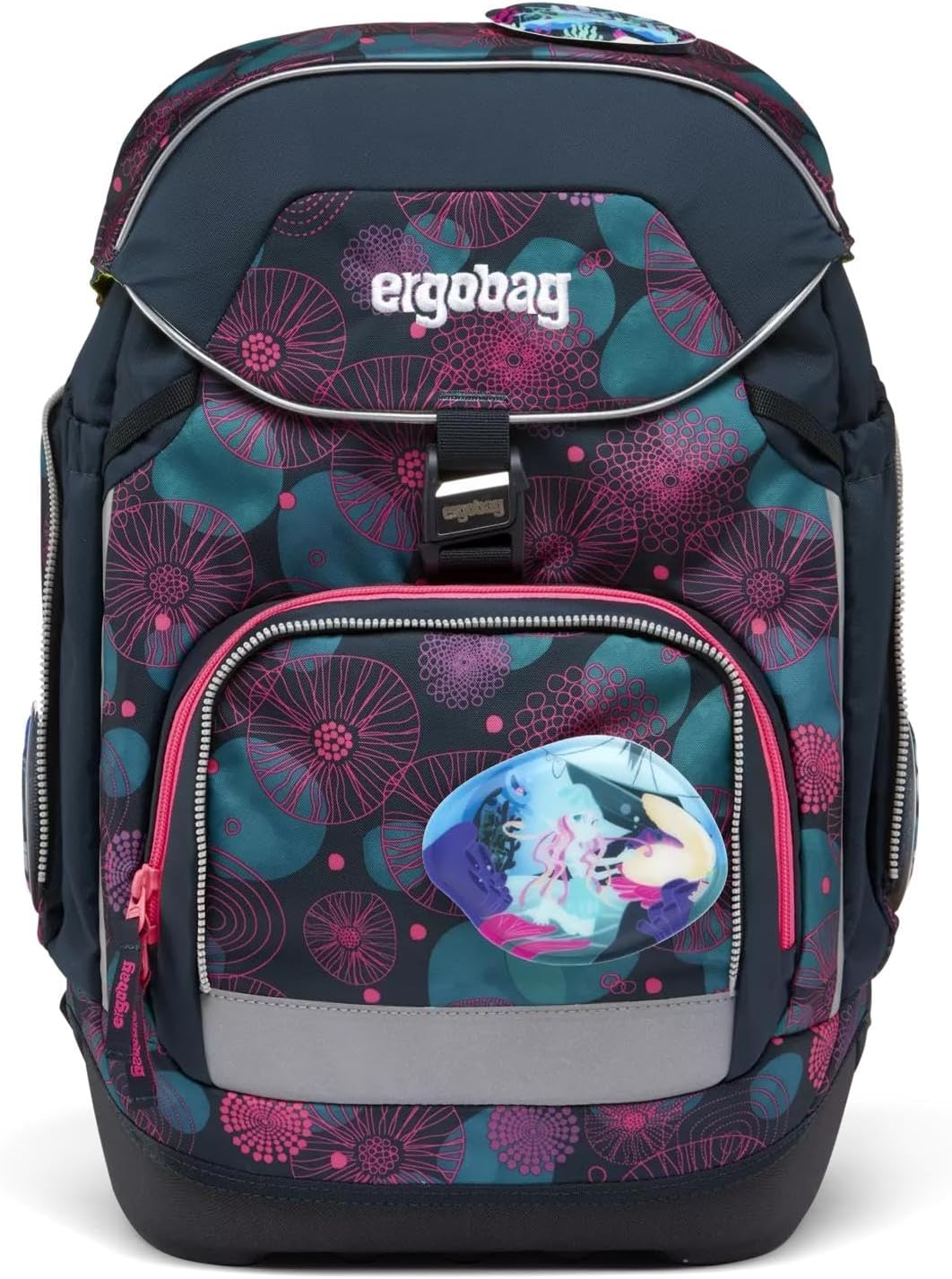 ergobag Pack Set ergonomischer Schulranzen flexibel 6-teilig Set 1. Klasse Grundschule für Mädchen u