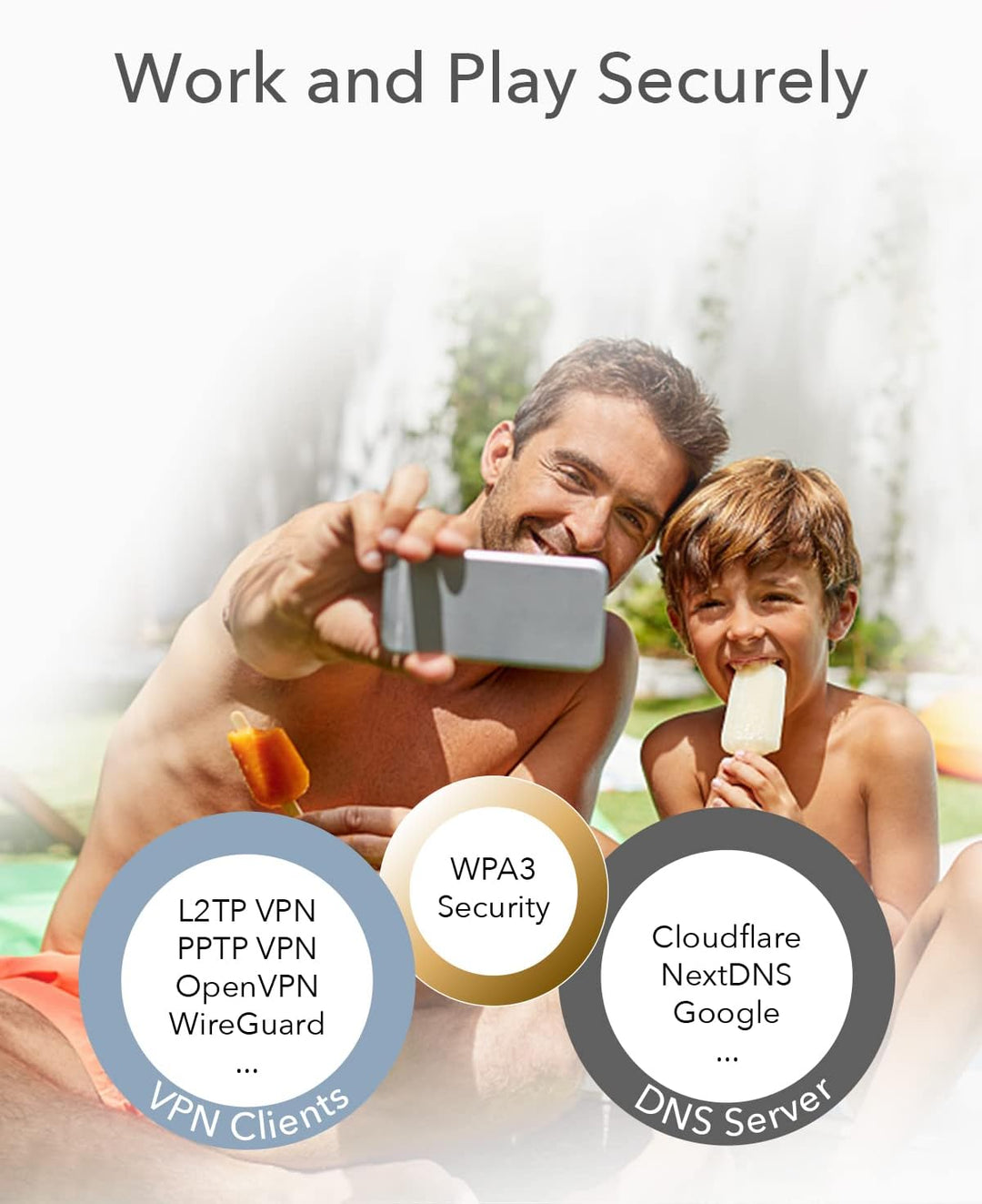 Cudy M1300 3er-Pack AC1200 Gigabit Whole Mesh System, Dual Band, High Gain Antennen, Vpn, Cloudflare