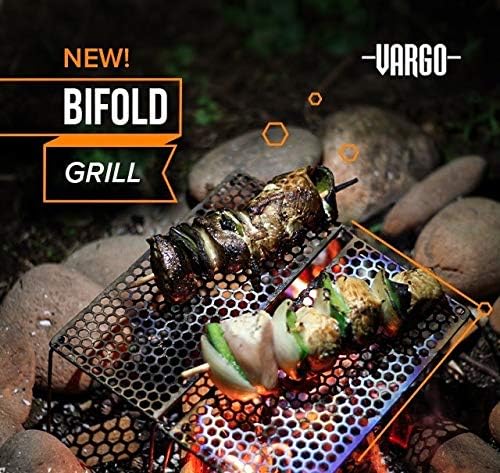 Vargo Unisex – Erwachsene Biford Klappgrill, Titan, One Size